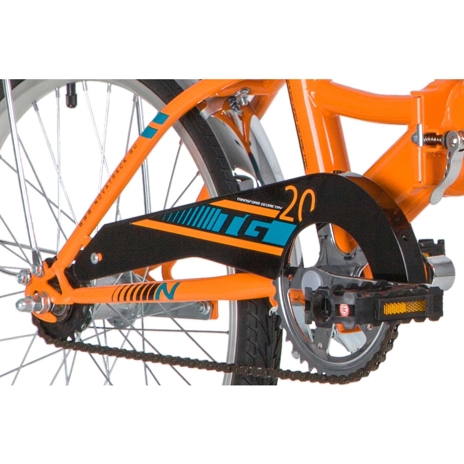 Велосипед 20складной оранжев. NOVATRACK TG20 - фото 3