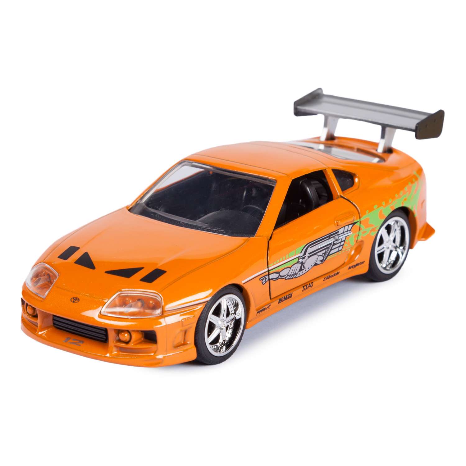 Машинка Fast and Furious Die-cast Toyota Supra 1:32 металл 24037 - фото 1