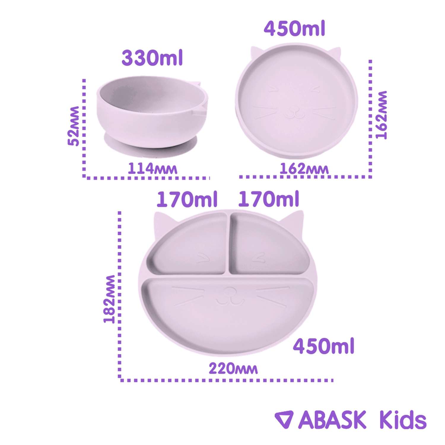 Набор детской посуды ABASK CANDYFLOSS 7 предметов - фото 2