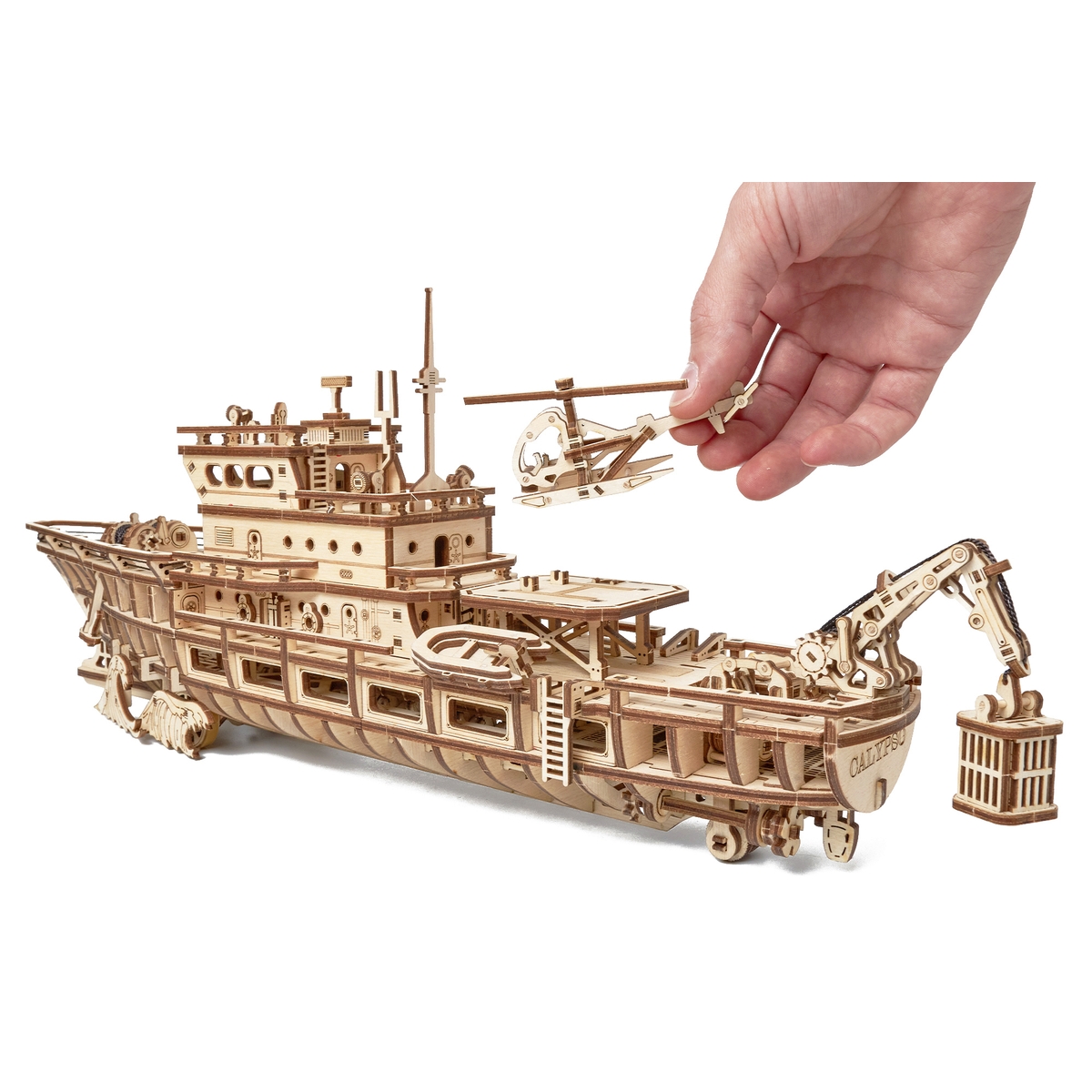 Сборная модель Wood Trick Исследовательская Яхта. Корабль - фото 16