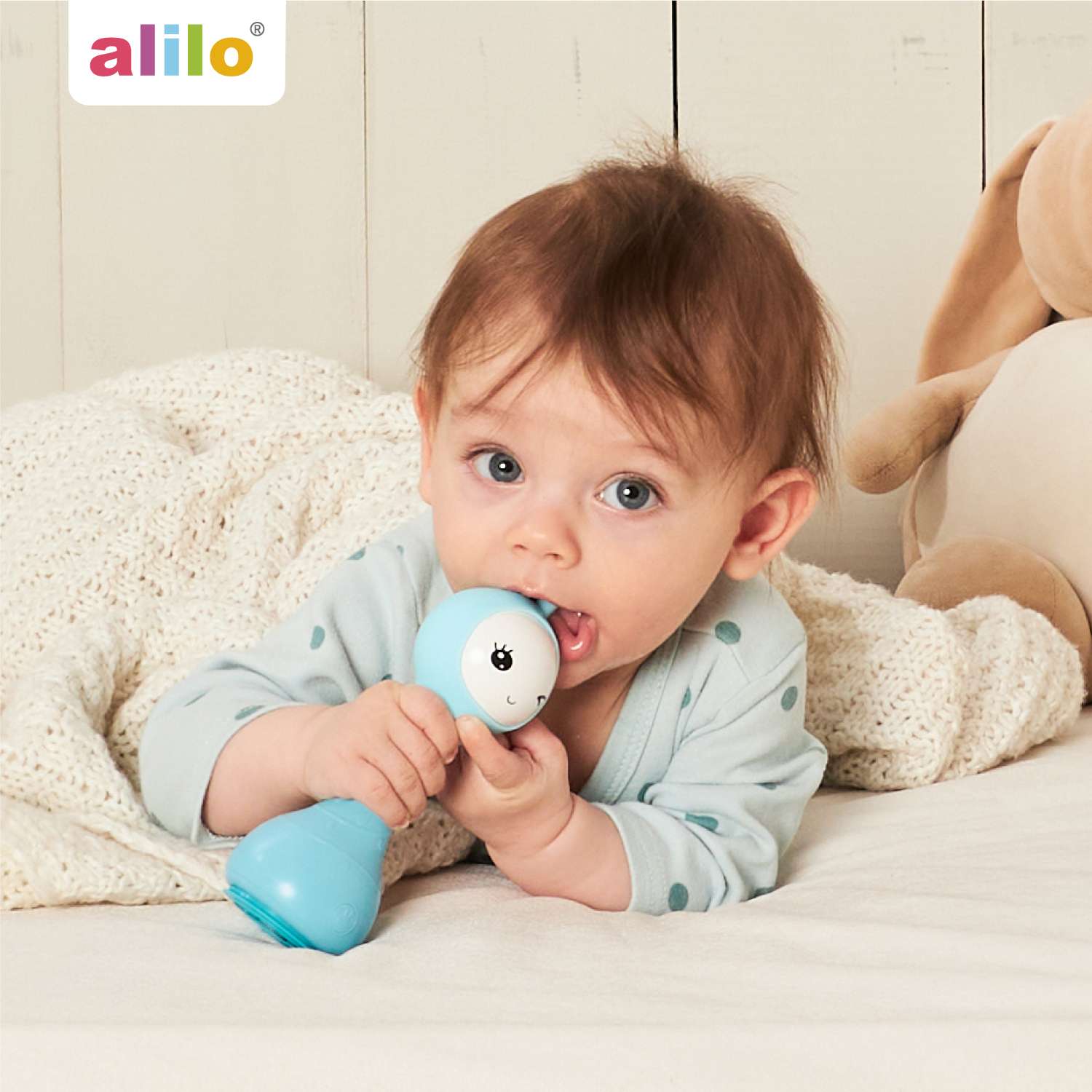 Игрушка развивающая alilo Умный зайка R1 музыкальная Синий 60905 - фото 9