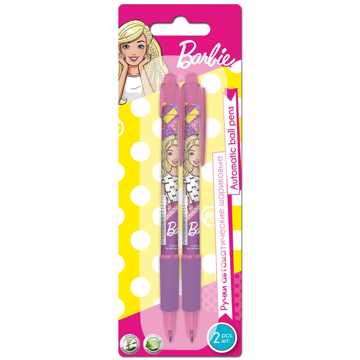 Ручки шариковые Kinderline Barbie 2шт - фото 1