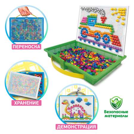 Мозаика в чемоданчике JackoToys развивающая игра для детей 00-123