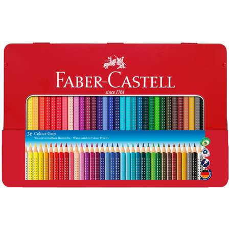Карандаши цветные FABER CASTELL Замок 36 цветов шестигрнные заточеные металическая упаковка