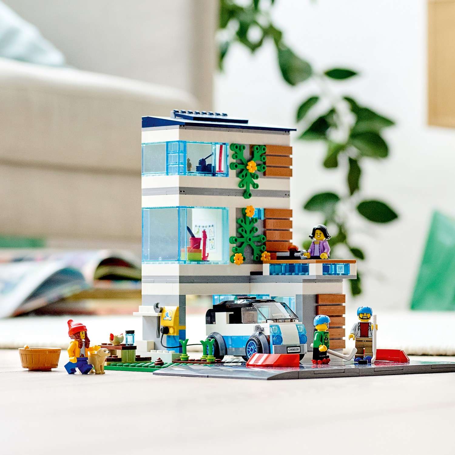 Конструктор LEGO My City Современный дом для семьи 60291 - фото 8