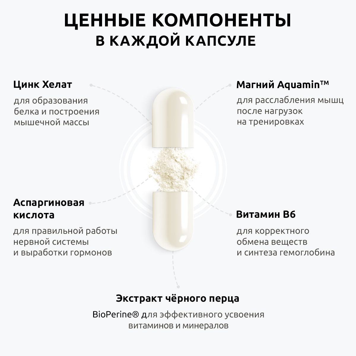 ZMA комплекс витамины UltraBalance спорт питание мультивитамины для мужчин  бустер тестостерона 60 капсул купить по цене 1489 ₽ в интернет-магазине  Детский мир