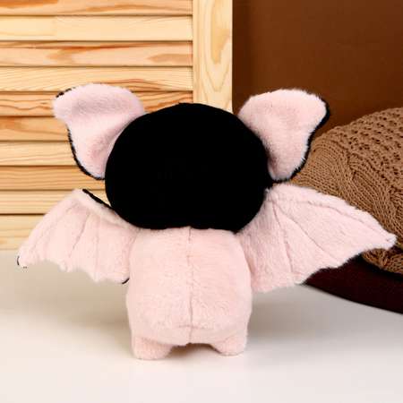 Мягкая игрушка Sima-Land «Летучая мышь» 23 см цвет розовый