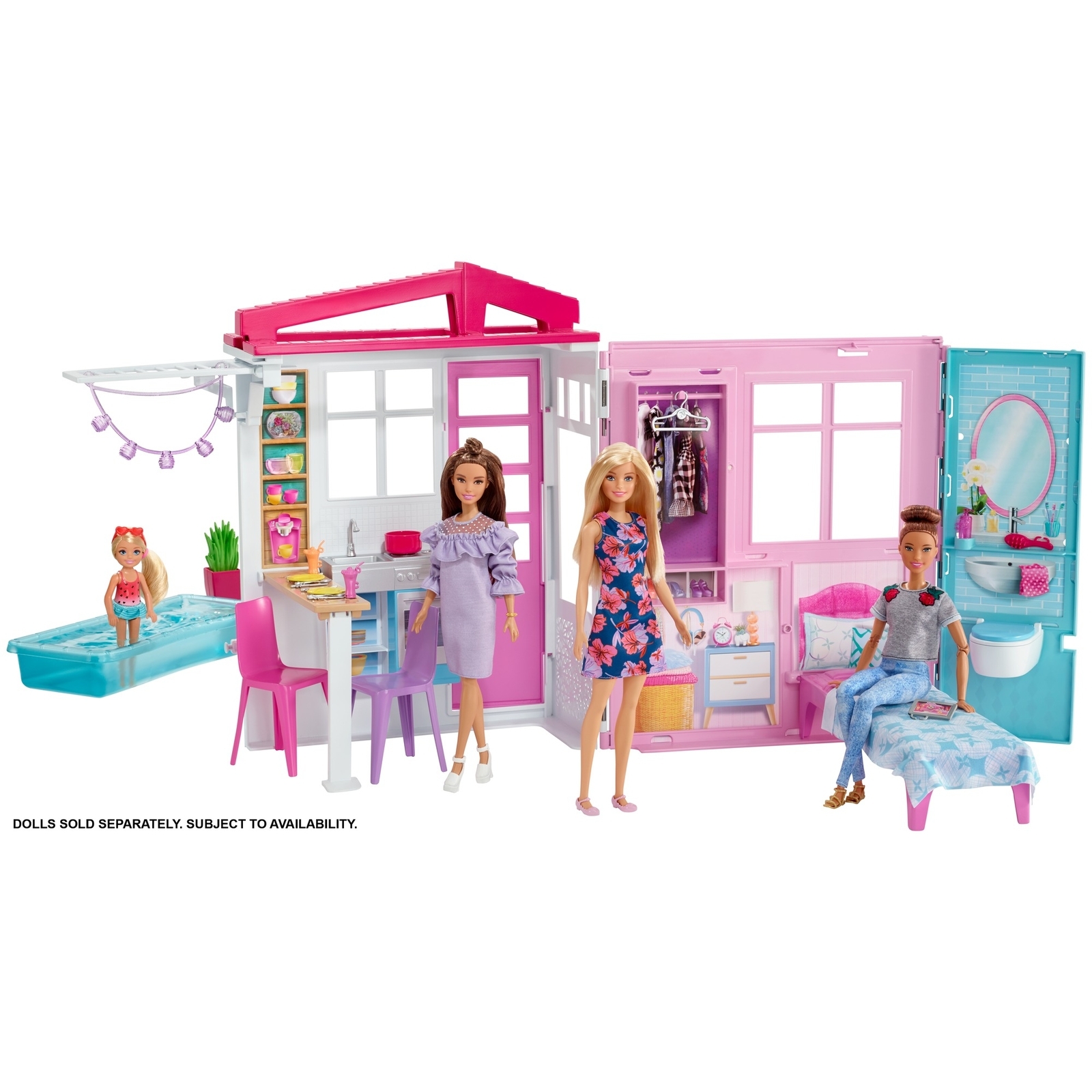 Набор игровой Barbie Кукольный дом FXG54 купить по цене 3859 ₽ в  интернет-магазине Детский мир