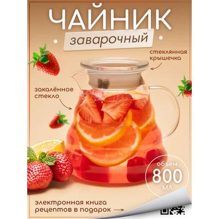 Чайник заварочный стеклянный Multistore 800 мл