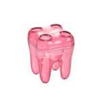 Органайзер для щёток Rabizy зуб прозрачный розовый
