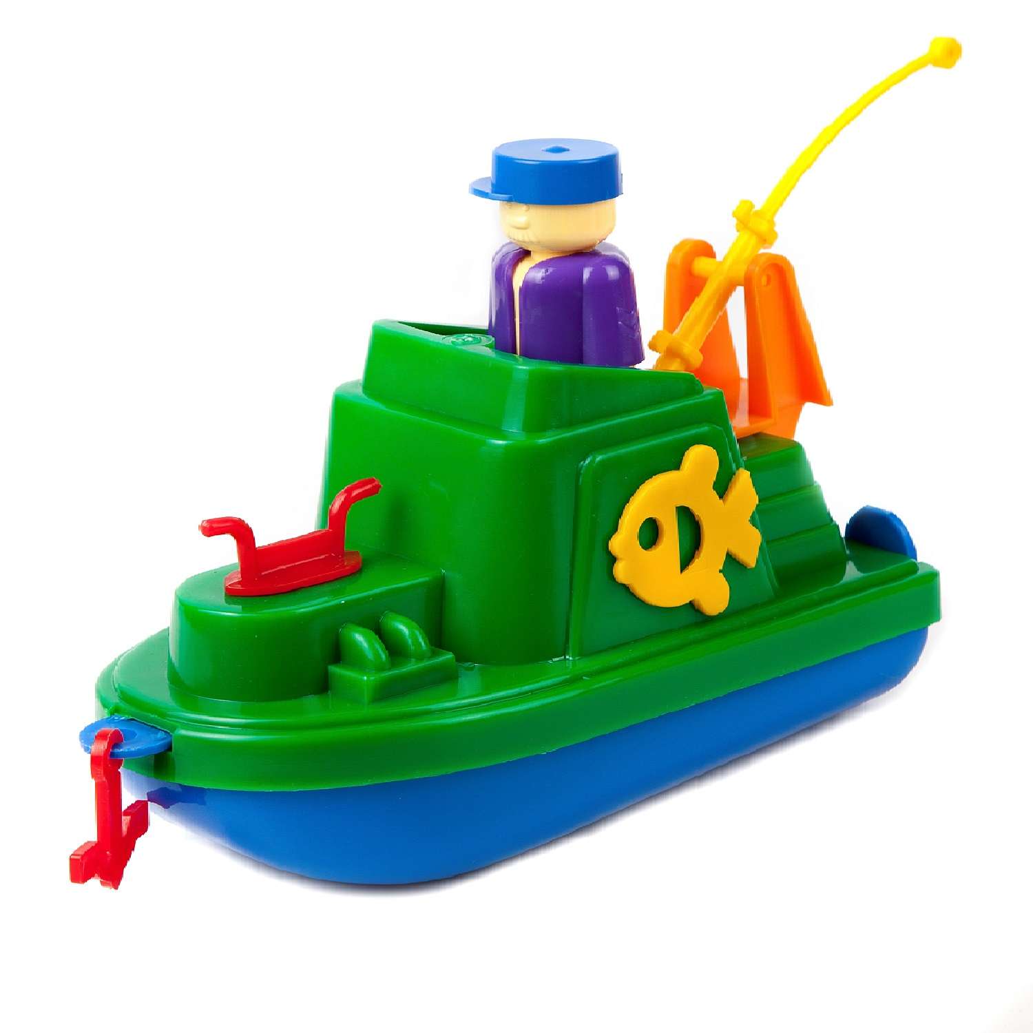 Игрушка пластмассовая Аэлита Рыболовный кораблик 2С417 - фото 1