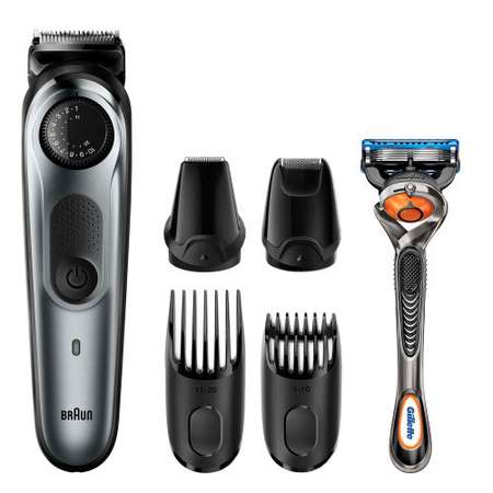 Триммер Braun для бороды BT7240 + Бритва Gillette