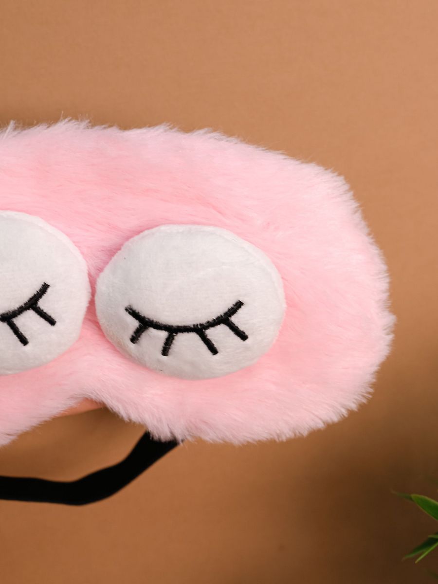 Маска для сна iLikeGift Sleeping plush eyes pink - фото 5