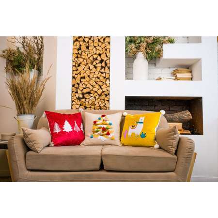 Чехол для подушки Arya Home Collection 45x45 Eve Красный