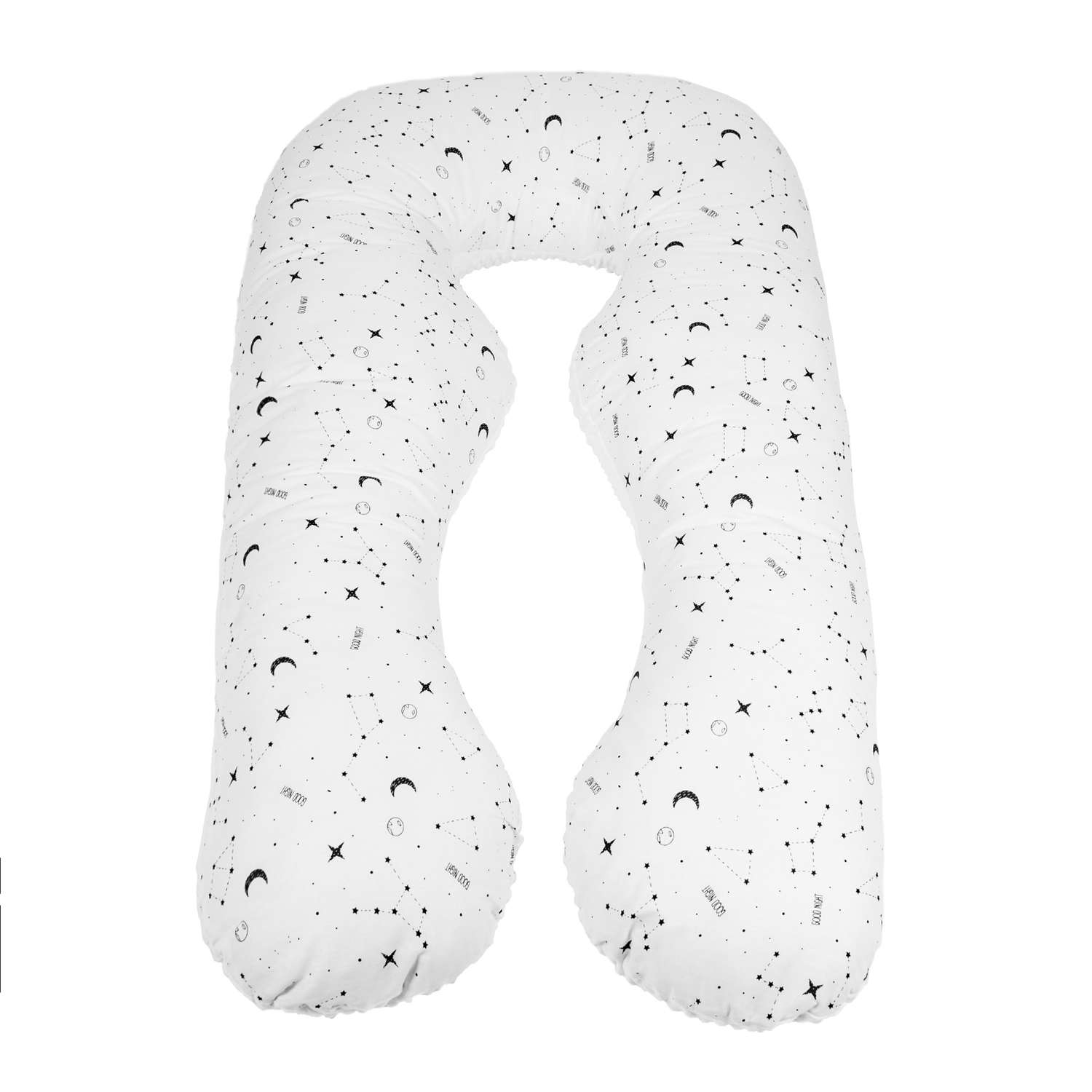 Подушка для беременных AmaroBaby анатомическая 340х72 см STARS белая - фото 1