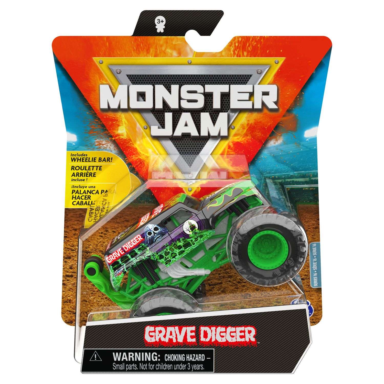 Машинка Monster Jam 1:64 Grave Digger 6060871 6060871 - фото 2