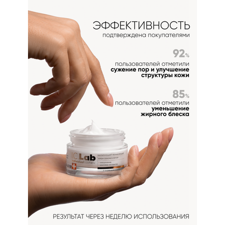 Крем для лица I.C.Lab Individual cosmetic Матирующий увлажняющий с ниацинамидом 50 мл