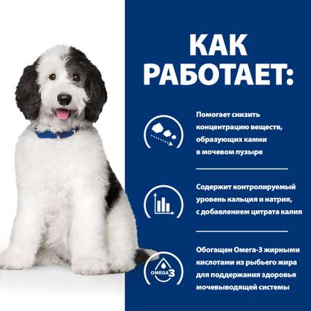 Корм для собак HILLS 12кг Prescription Diet c/d Urinary Care для МКБ с курицей сухой