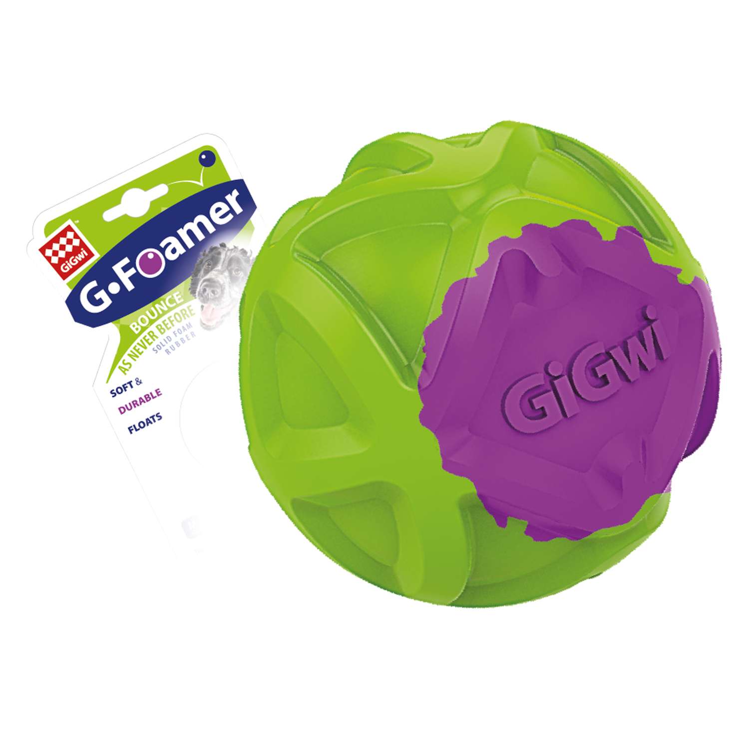 Игрушка для собак GiGwi G-FOAMER Мячик полнотелый 6.5см - фото 2