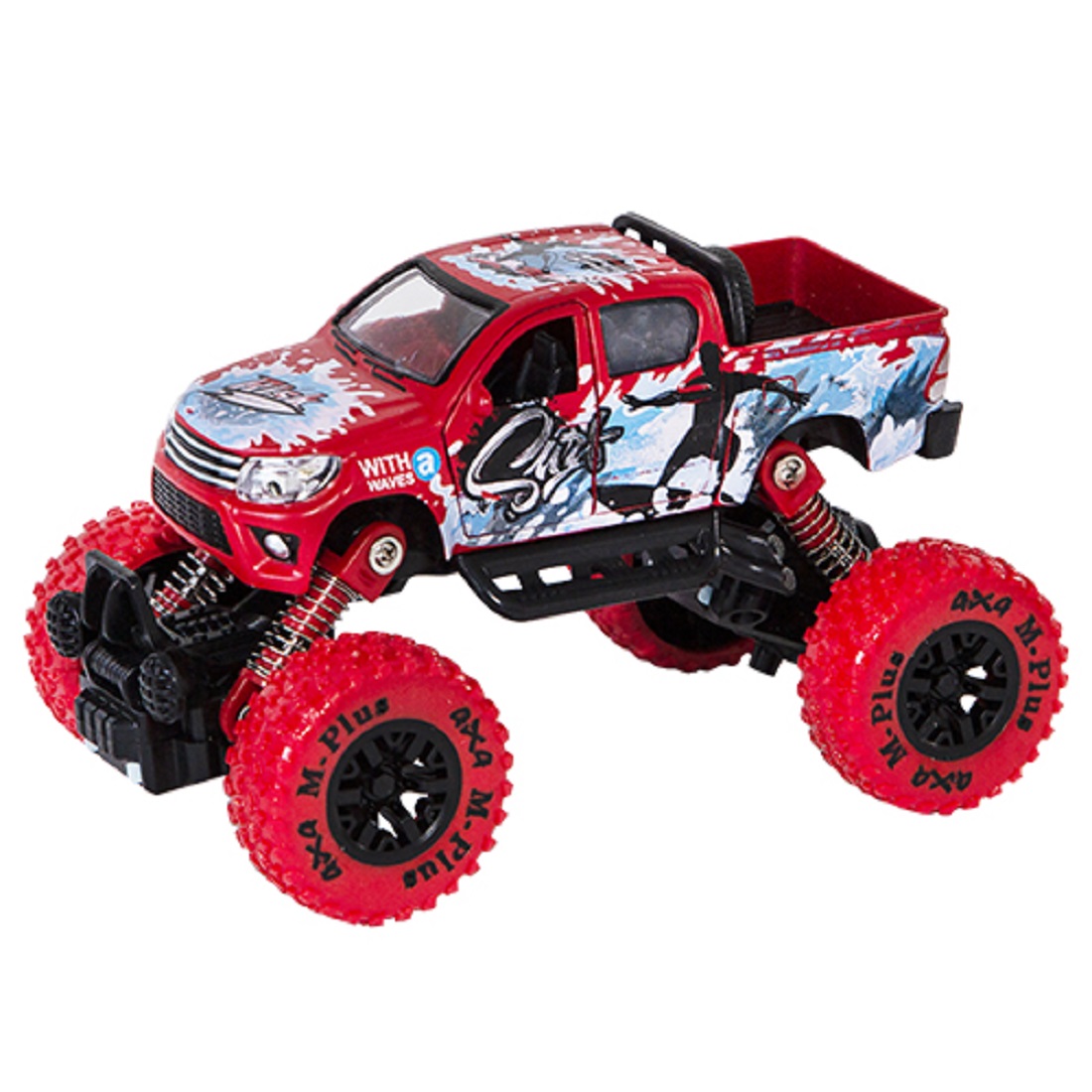 Внедорожник Wincars Jeep инерционный YK-2201-red - фото 2