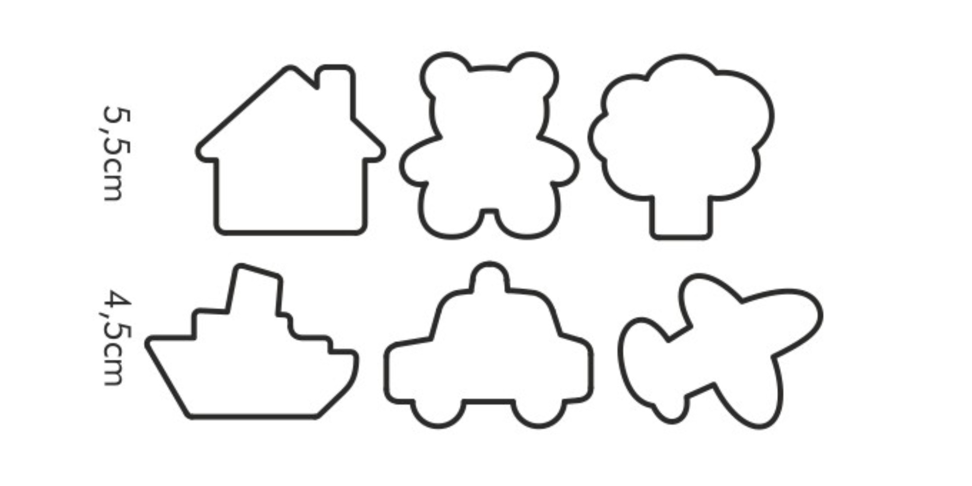 Для вырезания детям распечатать 4 Формочки для мальчиков TESCOMA delicia kids 6 шт купить по цене 530 ₽ в интернет