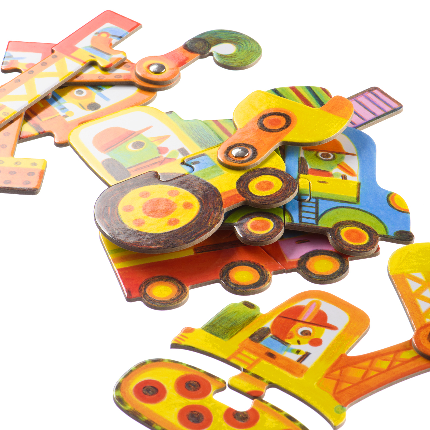 Pachy and Co puzzle - DJECO - wooden toys made in France Speelgoed, Speelgoedwin