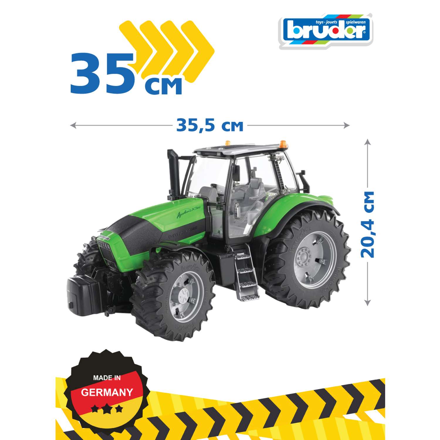 Игрушка BRUDER Трактор Deutz Agrotron X72 03-080 - фото 2