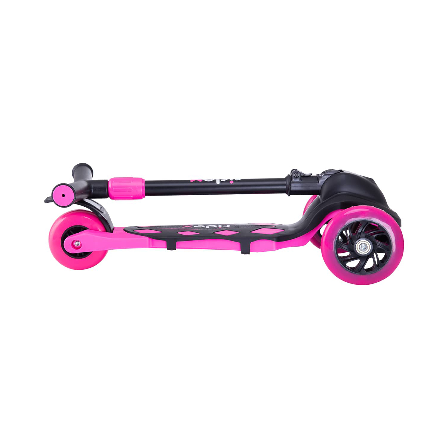 Самокат RIDEX трехколесный 3 wheels scooter Robin 120/80 neon pink - фото 4