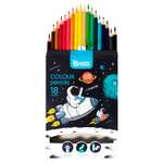 Карандаши SCHOOLFORMAT Space adventure 18 цветов шестигранные