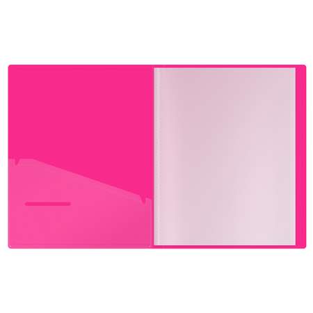 Папка с 60 вкладышами Berlingo Neon розовый неон