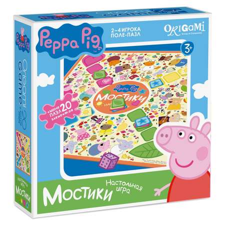 Настольная игра ORIGAMI PeppaPig поле-пазл в ассортименте