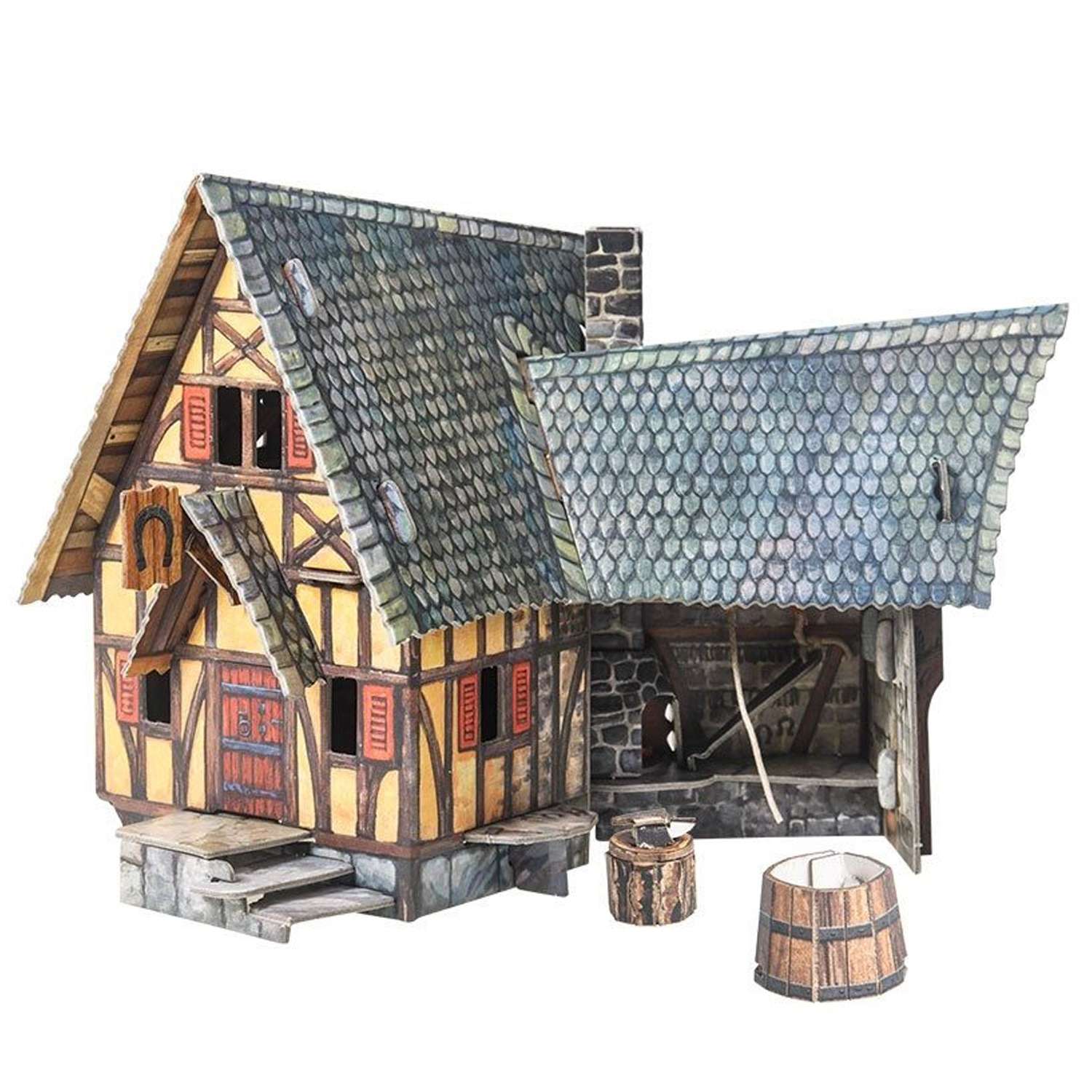 Paper forge. УМБУМ кузница. УМБУМ Хижина отшельника. Умная бумага 3d пазл кузница. UMBUM умная бумага.