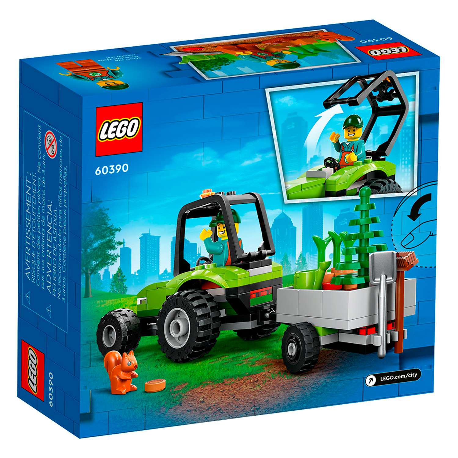 Конструктор детский LEGO City Трактор для работ в парке 60390 - фото 6