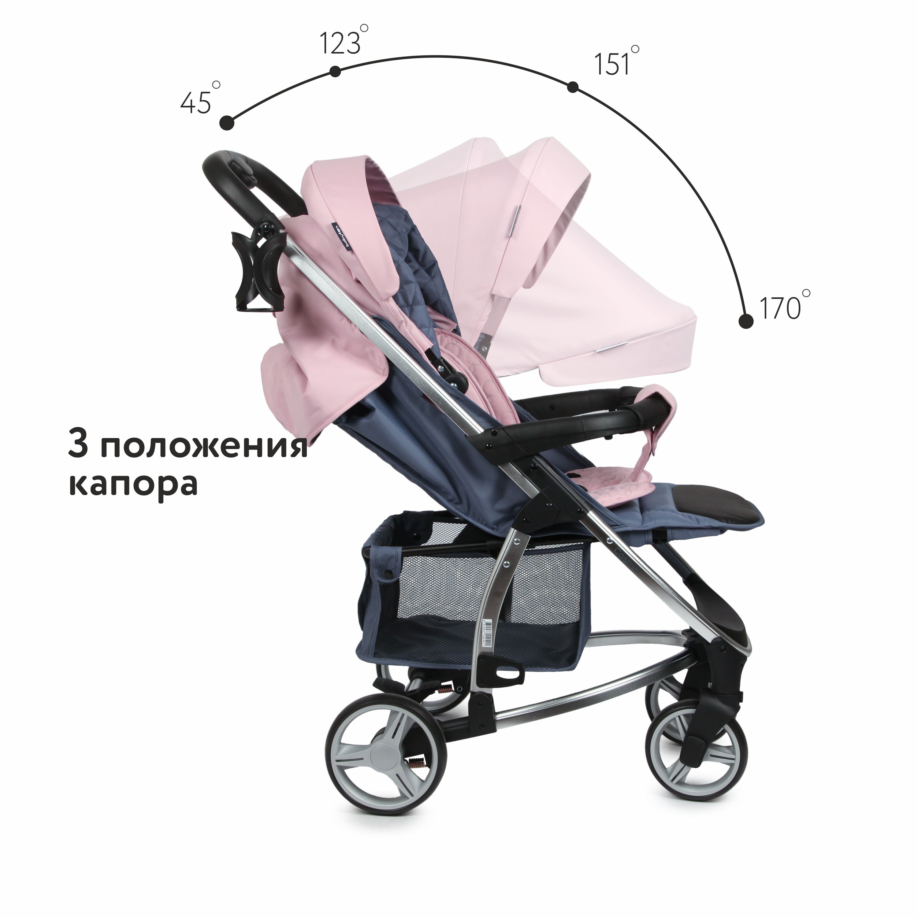 Коляска прогулочная Babyton Cosmo Pink