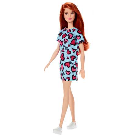 Кукла Barbie Игра с модой в голубом платье GHW48