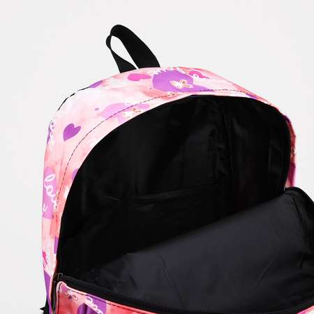 Рюкзак Sima-Land 3 наружных кармана цвет розовый