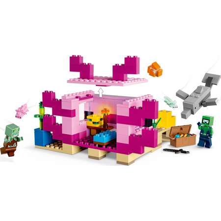 Конструктор LEGO Minecraft The Axolotl House 21247