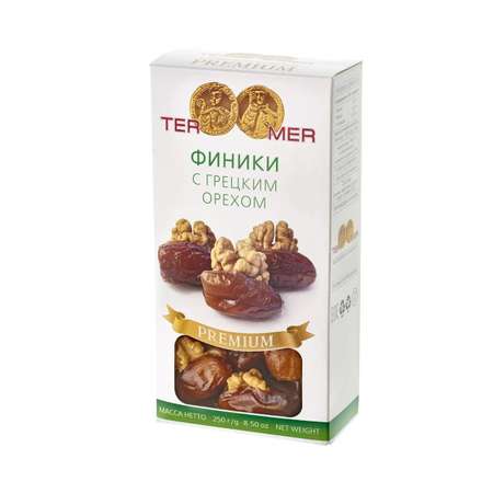 Сухофрукты с орехами TER MER финики с грецким орехом