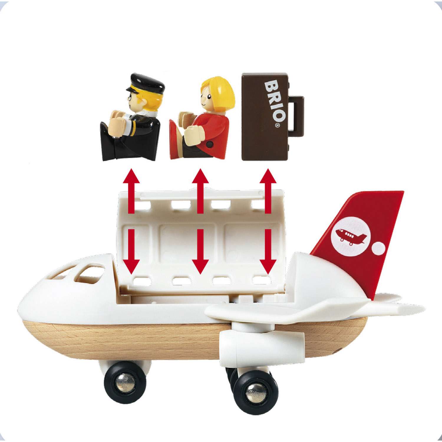 Brio airplane cheap set