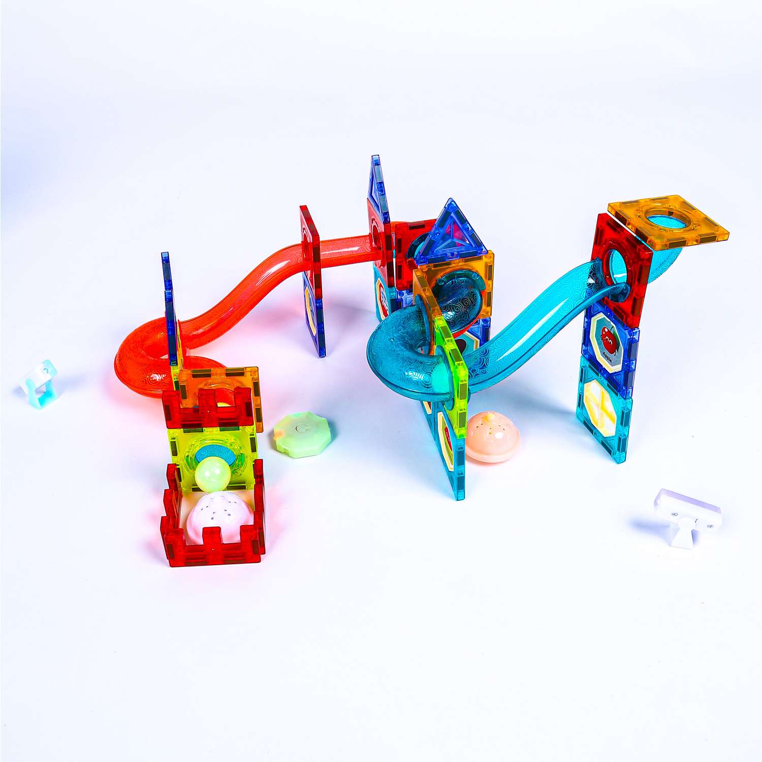 Магнитный конструктор Play Cool детский светящийся развивающий 75 деталей - фото 10