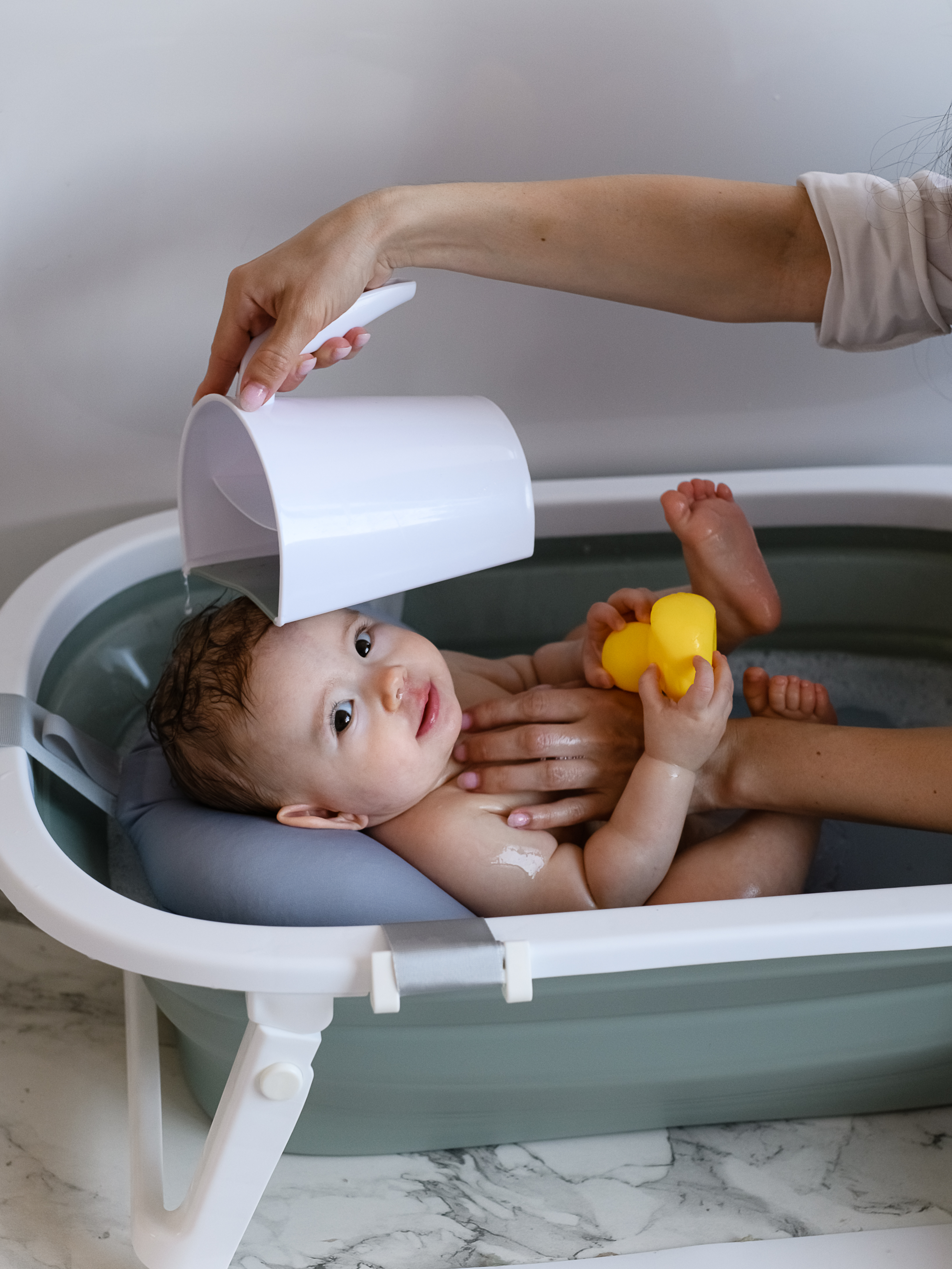 Ковш детский Miyoumi для купания и мытья головы - Sage - фото 5