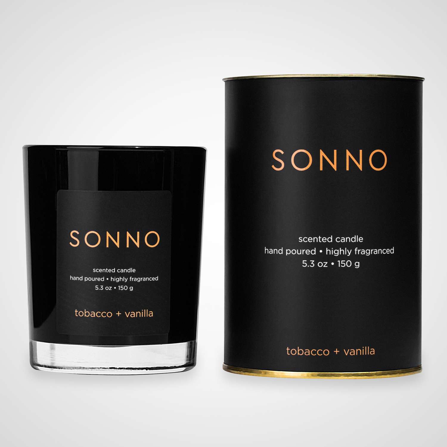 Ароматическая свеча SONNO Tobacco + Vanilla - фото 1