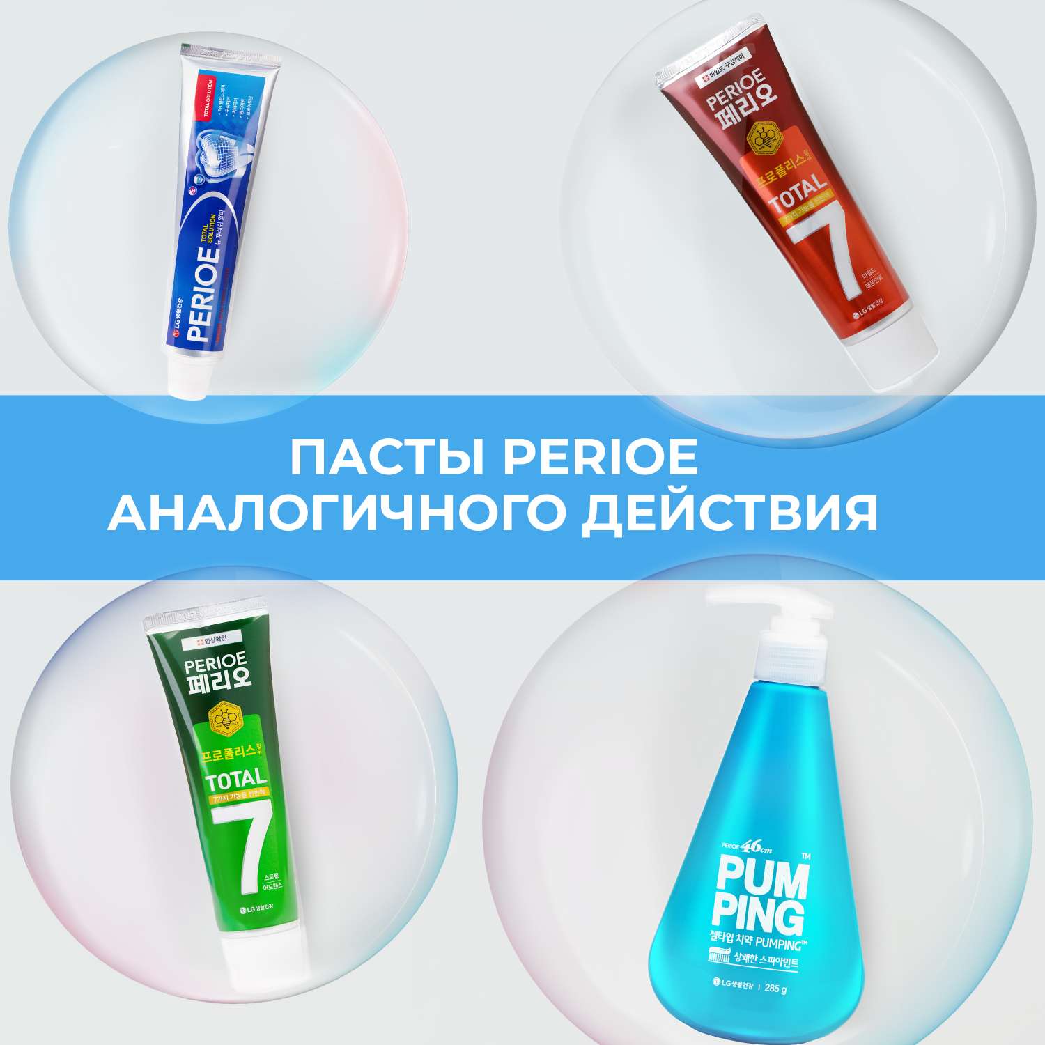 Зубная паста PERIOE комплексного действия Total 7 original Мята 120г - фото 8