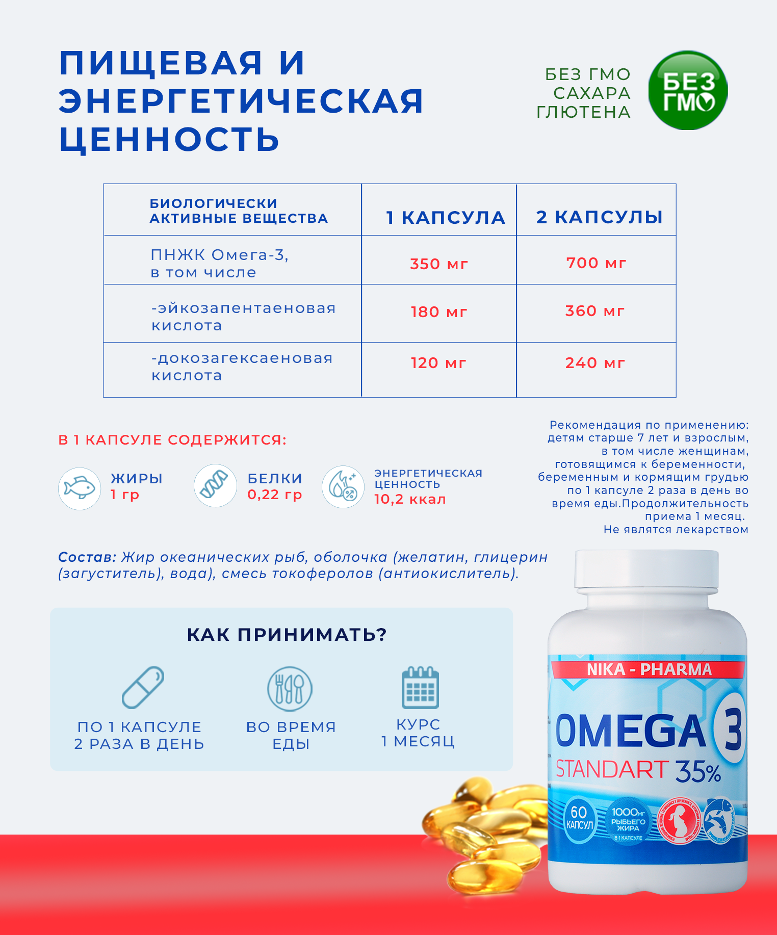 Омега 3 NIKA-PHARMA 35% Стандарт для Беременных - фото 5