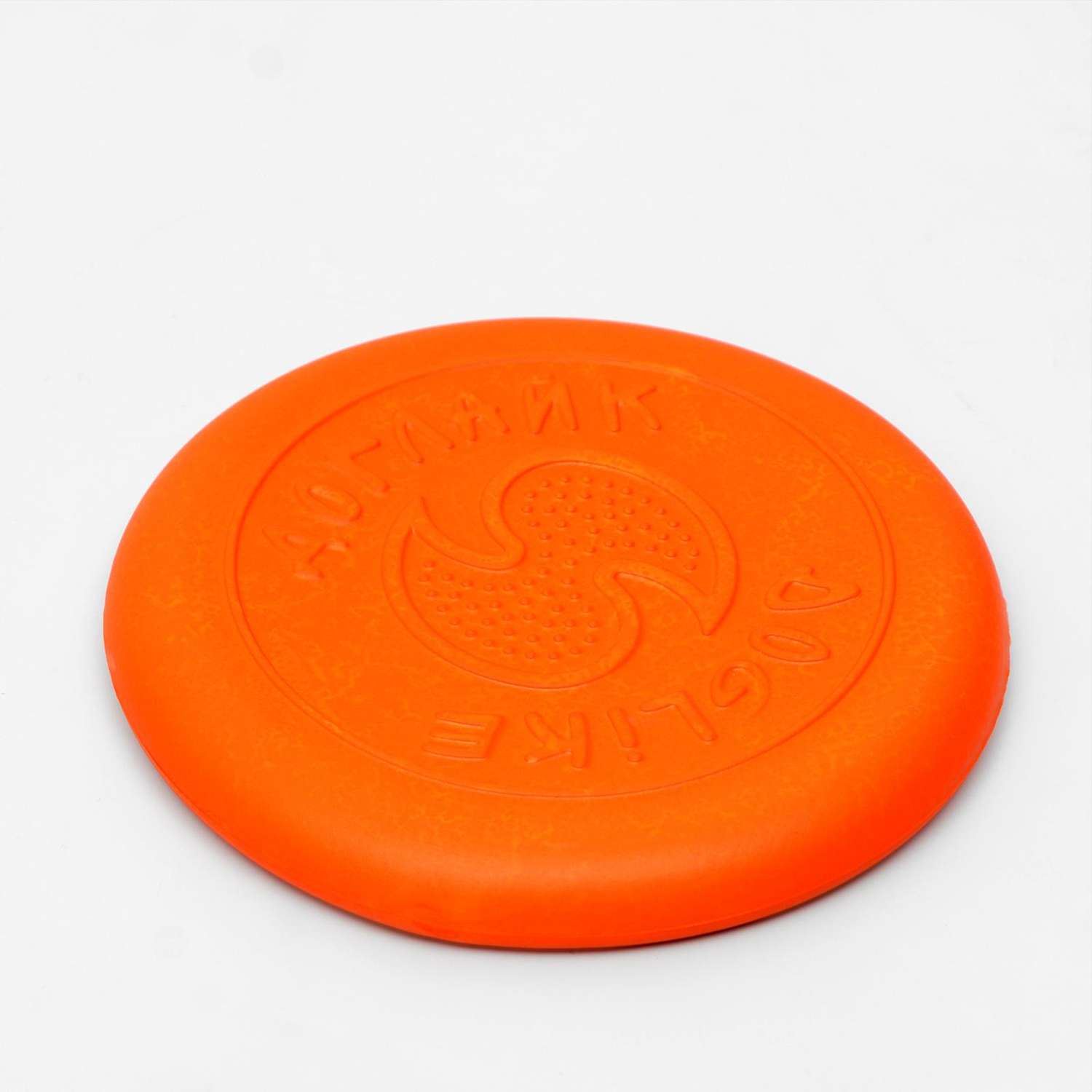 Летающая тарелка-фрисби Doglike 18х2.3 см. оранжевая - фото 1