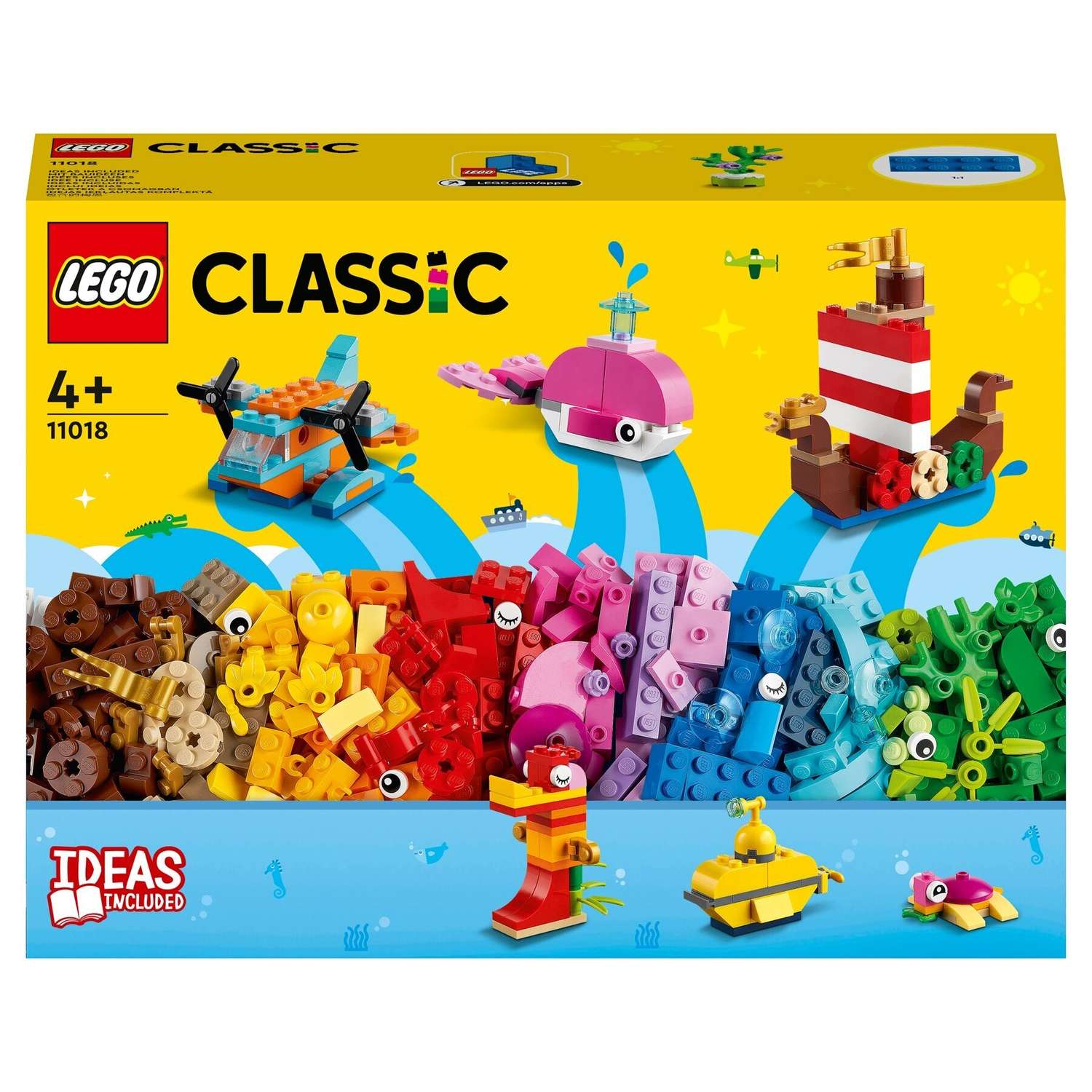 Конструктор LEGO Classic 11018 Творческое веселье в океане - фото 1