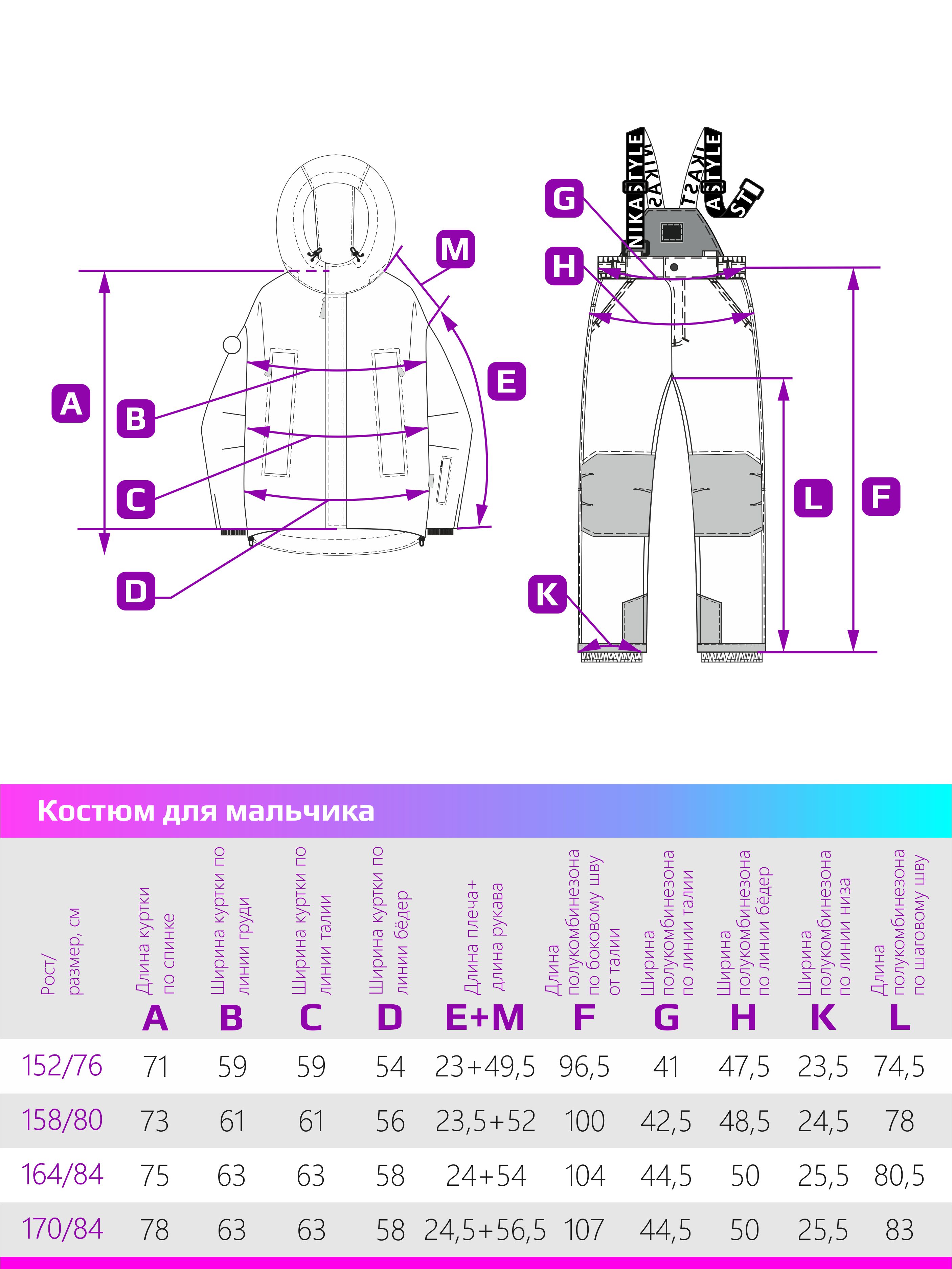 Костюм NIKASTYLE 7з6324 черный/бирюза - фото 2