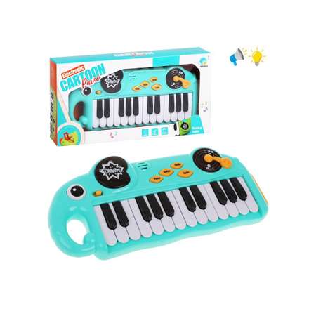Музыкальная игрушка Наша Игрушка Орган развивающий для ребенка голубой 24 клавиши