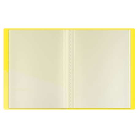 Папка с 60 вкладышами Berlingo Neon желтый неон