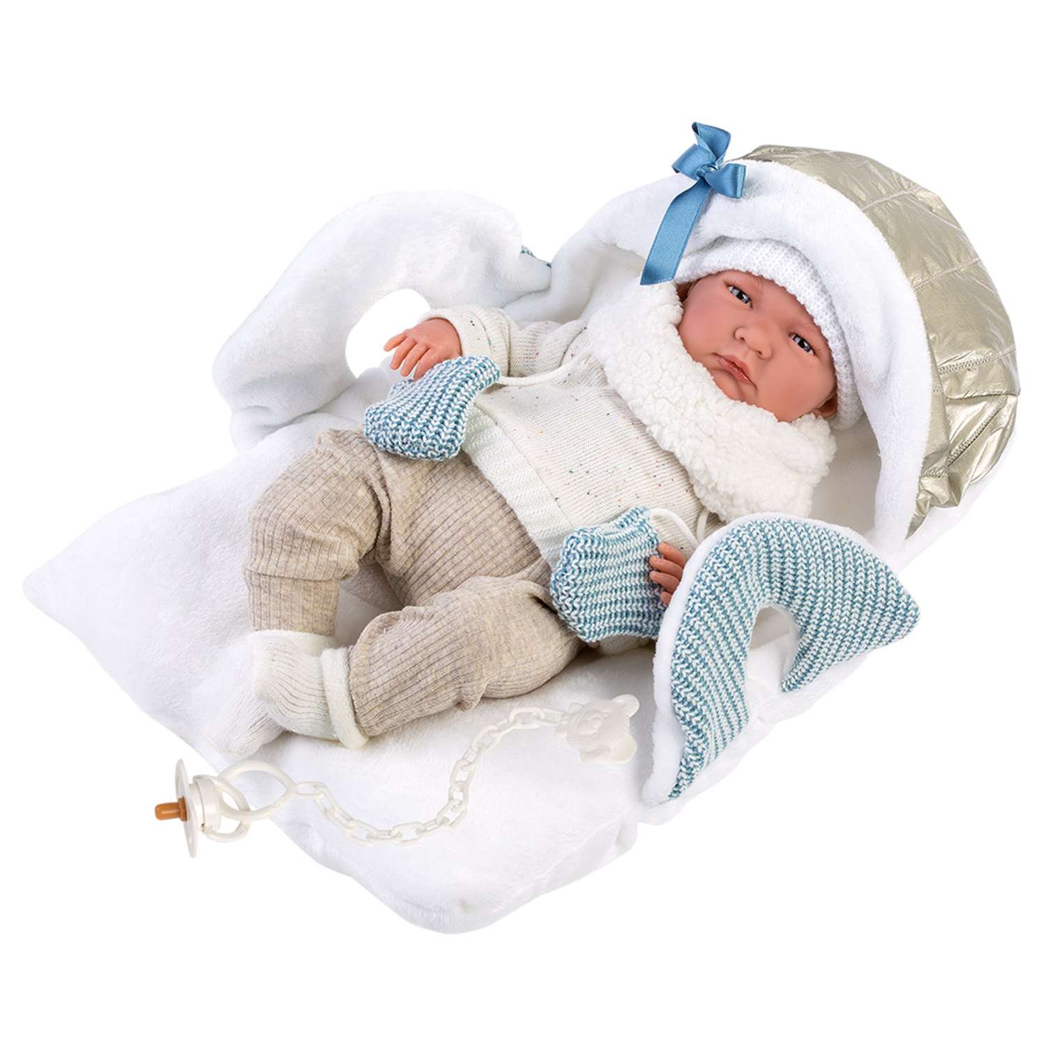 Кукла LLORENS младенец Лало 42 см в конверте со звуком L 74003 - фото 1